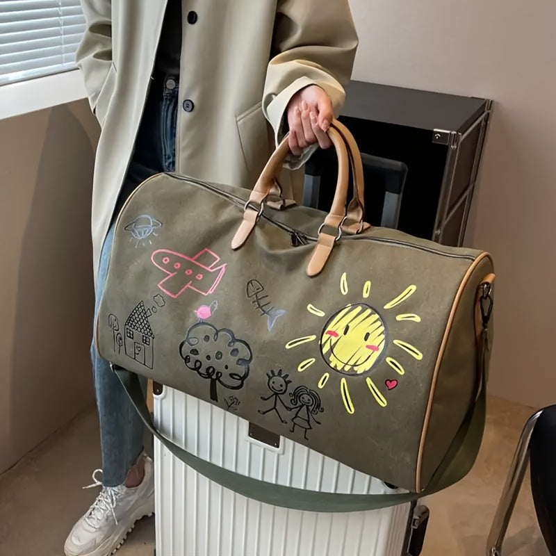 Borsa a Tracolla da Viaggio Capiente per Uomo